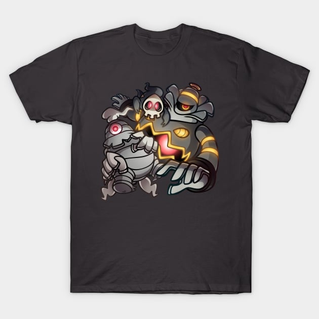 Duskull, Dusklops, & Dusknoir T-Shirt by PrinceofSpirits